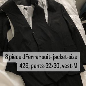 3 piece suit in black